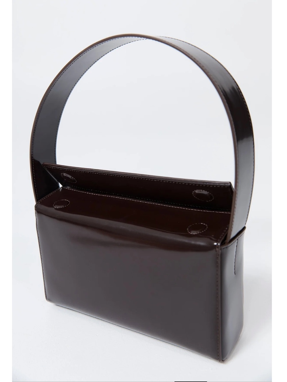 St. Agni Patent Burgundy Mini Shoulder Bag
